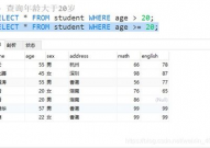 数据库查询年纪,SQL根底查询