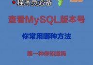 怎么看mysql版别,怎么检查MySQL版别